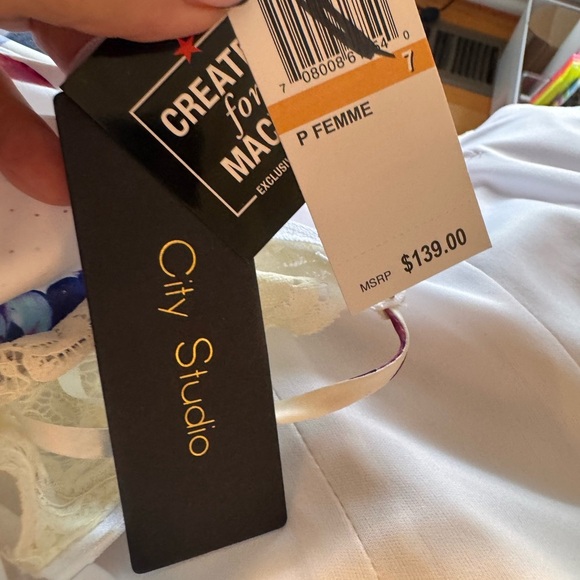 Stunning City Studio Multicolor Floral Gown size 7 P Femme NWT - Picture 11 of 15